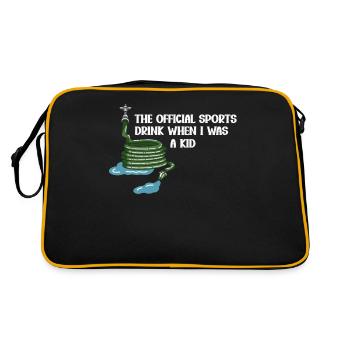 Der Offizielle Sportdrink Meiner Kindheit – - Retro Tasche - Schwarz/Gold - Hinten