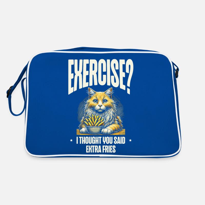 Exercise, I thought you said extra fries Retro Bag