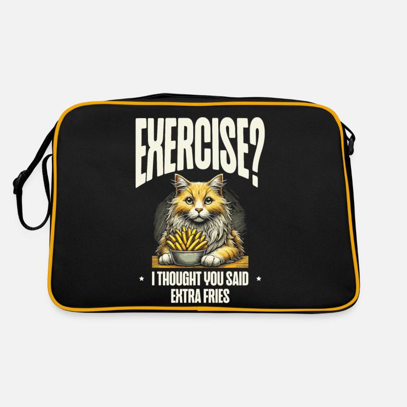 Exercise, I thought you said extra fries Retro Bag