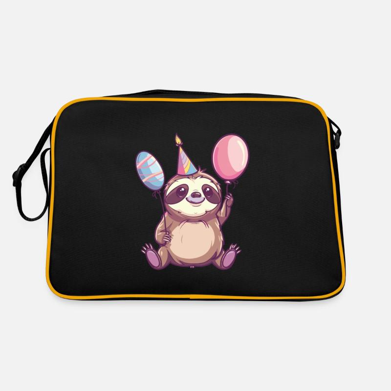 Sloth Birthday Comic Cute Retro Bag