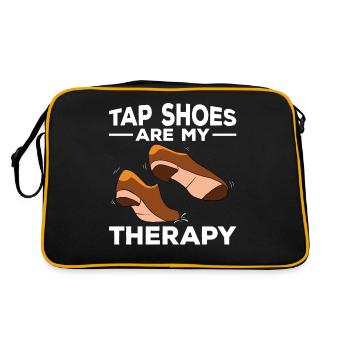 Claquettes Claquettes Claquettes Danseuse de claquettes - Sac Retro - noir/or - Dos