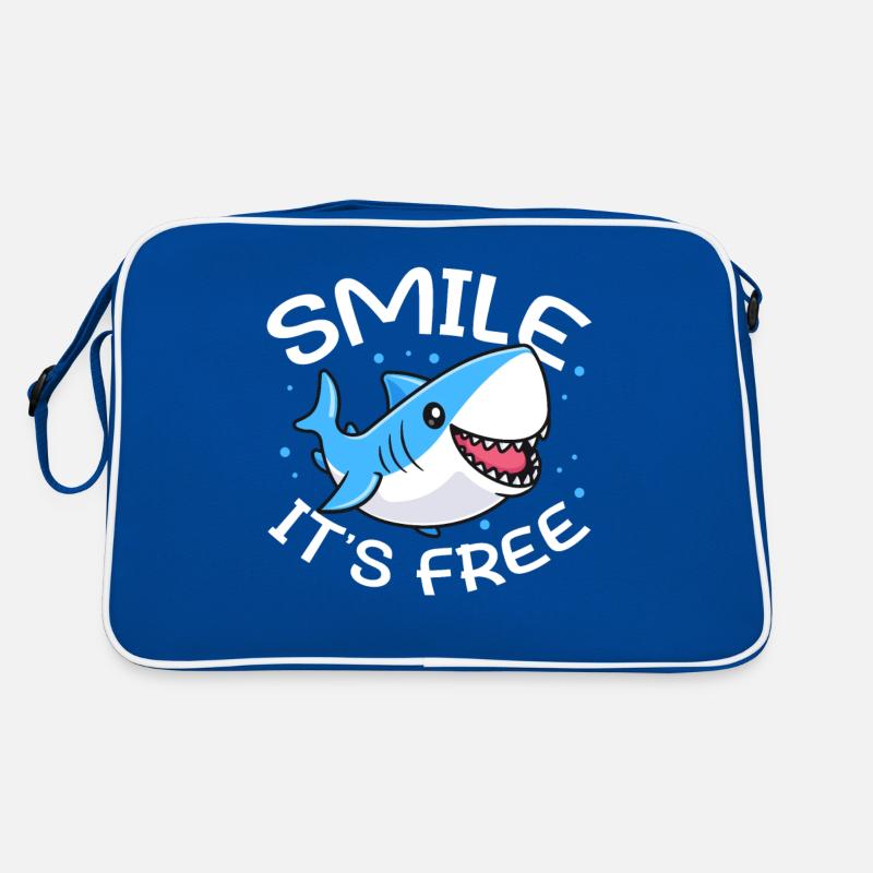 Sourire C’est gratuit Requins Grand Blanc Sac Retro