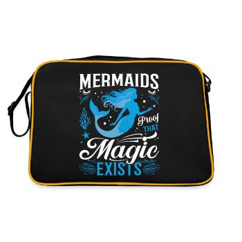 Sirènes : La preuve que la magie existe. - Sac Retro - noir/or - Dos