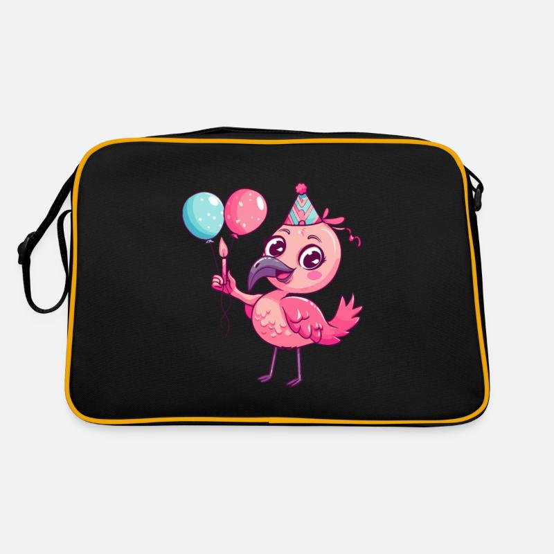 Flamingo Birthday Comic Cute Retro Bag