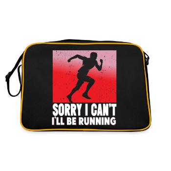 Running Sorry I Can ́t I ́ll Be Running Marathon - Retro Bag - black/gold - Back