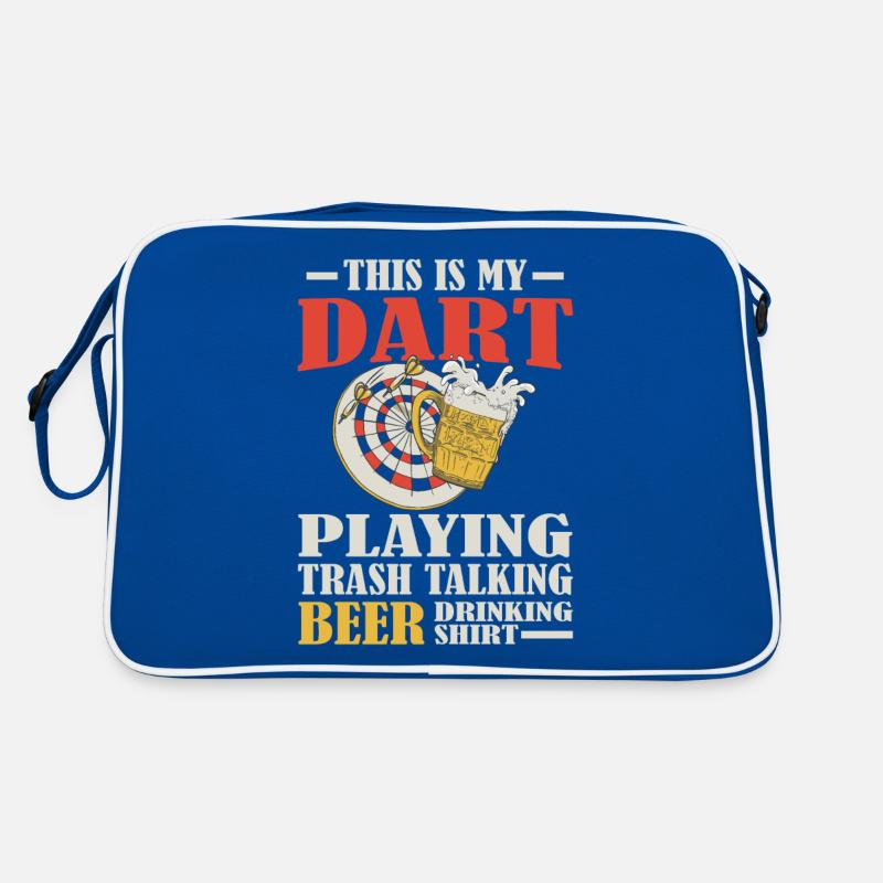Darts Play Trash Talk Beer Drinking Retro Bag