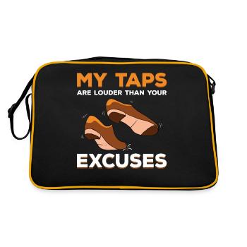 Claquettes Claquettes Claquettes Danseuse de claquettes - Sac Retro - noir/or - Dos