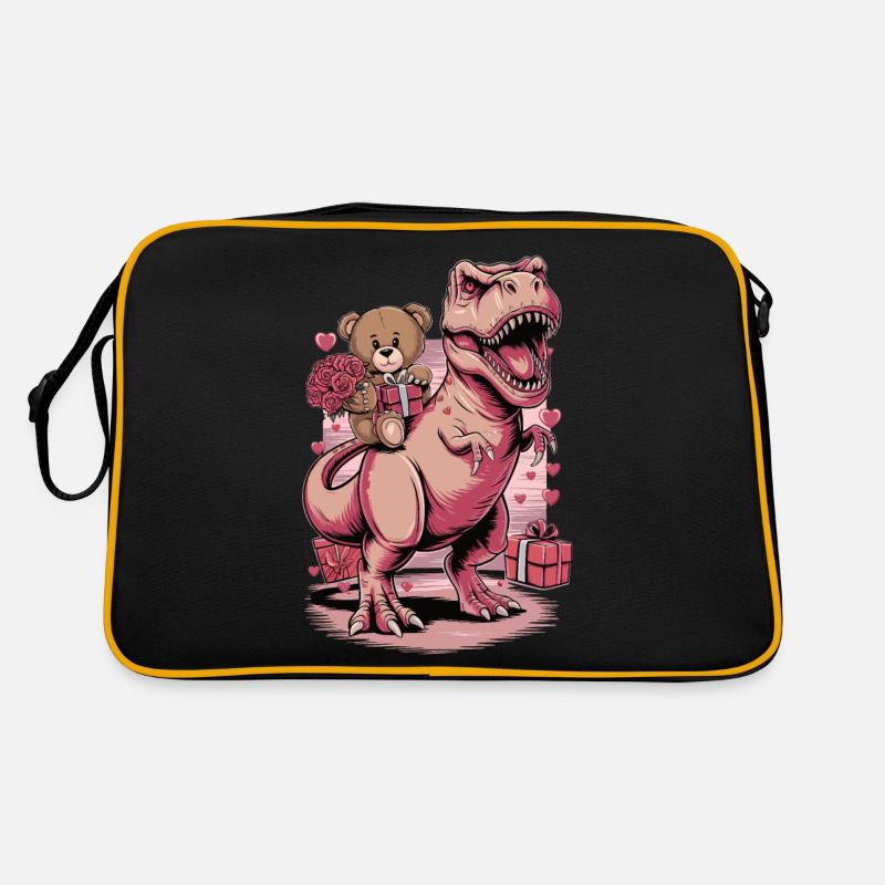 T. Rex Valentinstag Retro Tasche
