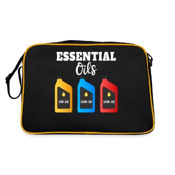 Illustration amusante d’huiles essentielles pour - Sac Retro - noir/or - Dos