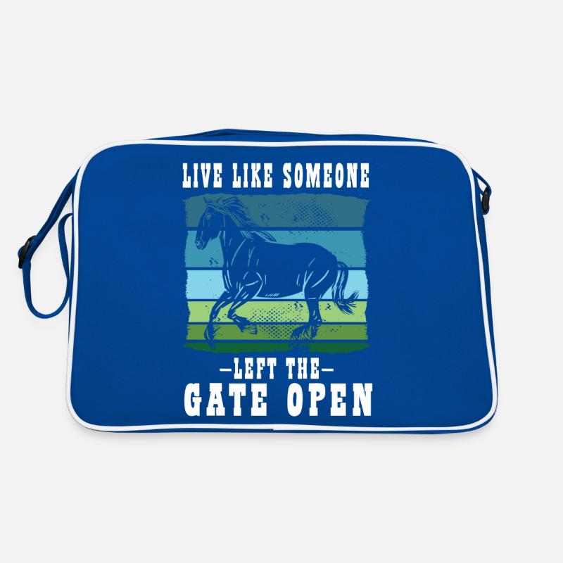 Vivez comme si quelqu’un avait laissé la porte ouverte Cheval Sac Retro
