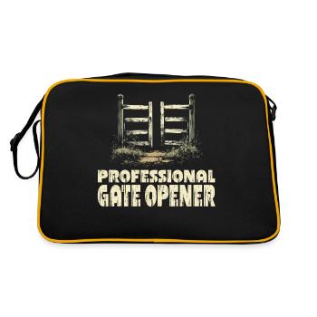 Ouvre-portail professionnel pour les amoureux de la nature - Sac Retro - noir/or - Dos
