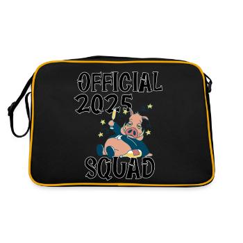 Équipe officielle 2025, le design du réveillon du Nouvel An/Nouvel An - Sac Retro - noir/or - Dos