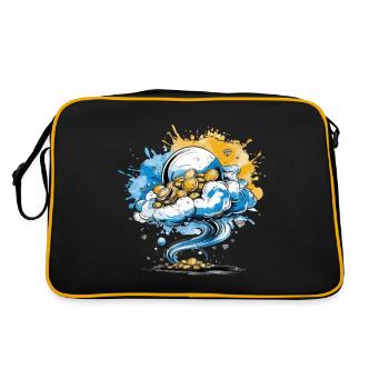 THE BUBBLE AND A WHIRLWIND - Retro Bag - black/gold - Back