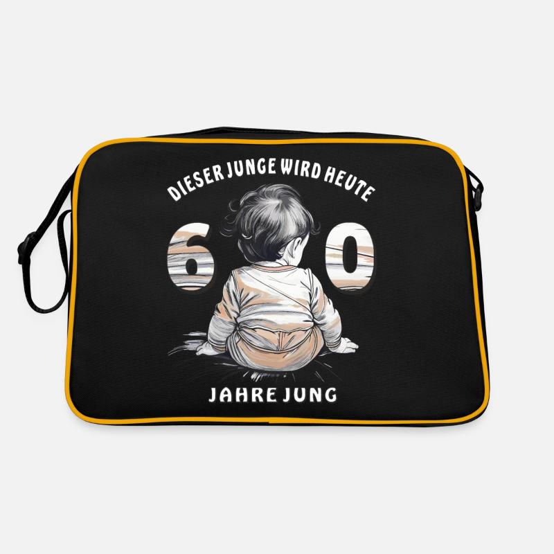 KIND DIESER JUNGE WIRD HEUTE 60 Retro Tasche