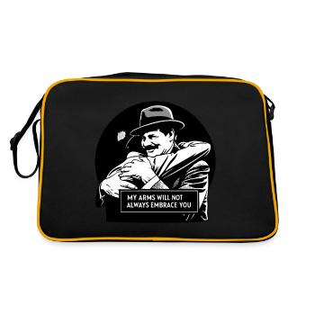 MES BRAS NE T’EMBRASSERONT PAS TOUJOURS - Sac Retro - noir/or - Dos