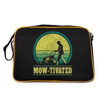 Tonte de pelouse tondue Jardinage - Sac Retro - noir/or - Dos