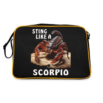 STING LIKE A SKORPIO - Retro Bag - black/gold - Back