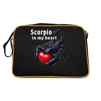 Le Scorpion dans mon cœur - Sac Retro - noir/or - Dos