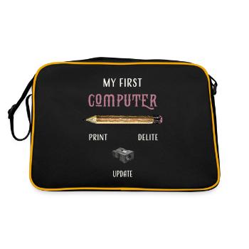my first computer old school - Retro Bag - black/gold - Back