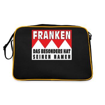 FRANCONIA THE SPECIAL A SON NOM - Sac Retro - noir/or - Dos