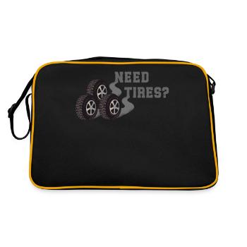 Do you need tyres? Strong car style for - Retro Bag - black/gold - Back