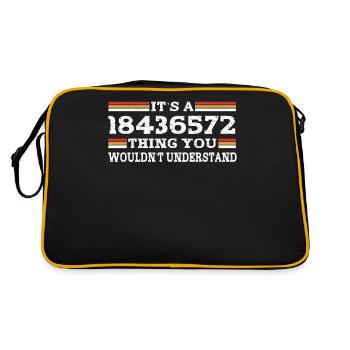 It's a 18436572 thing, you wouldn't - Retro Bag - black/gold - Back
