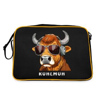 VACHE AVEC LUNETTES DE SOLEIL KUHLMUH - Sac Retro - noir/or - Dos