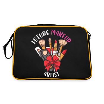 Future Makeup Artist Stylist Cosmetics - Retro Tasche - Schwarz/Gold - Hinten