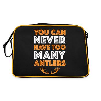 You Can Never Have Too Many Antlers Shed Hunter - Retro Bag - black/gold - Back