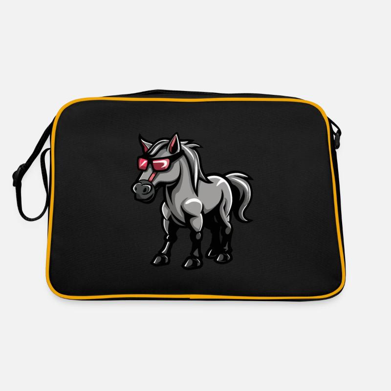 Pferd Comic Cool Retro Tasche