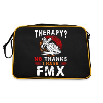 Thérapie de conduite de motard tout-terrain ? Non merci, j’ai de la saleté - Sac Retro - noir/or - Dos