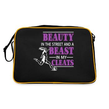 La beauté dans la rue et une bête dans - Sac Retro - noir/or - Dos