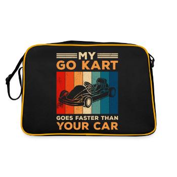 Go Kart Kart Driver Go Kart Racing - Sac Retro - noir/or - Dos