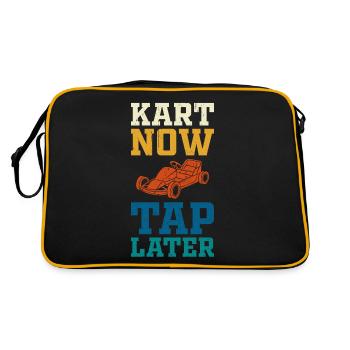 Go Kart Kart Driver Go Kart Racing - Sac Retro - noir/or - Dos