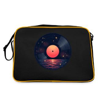 Cosmic Vinyl Astronaut Space Music - Retro Bag - black/gold - Back