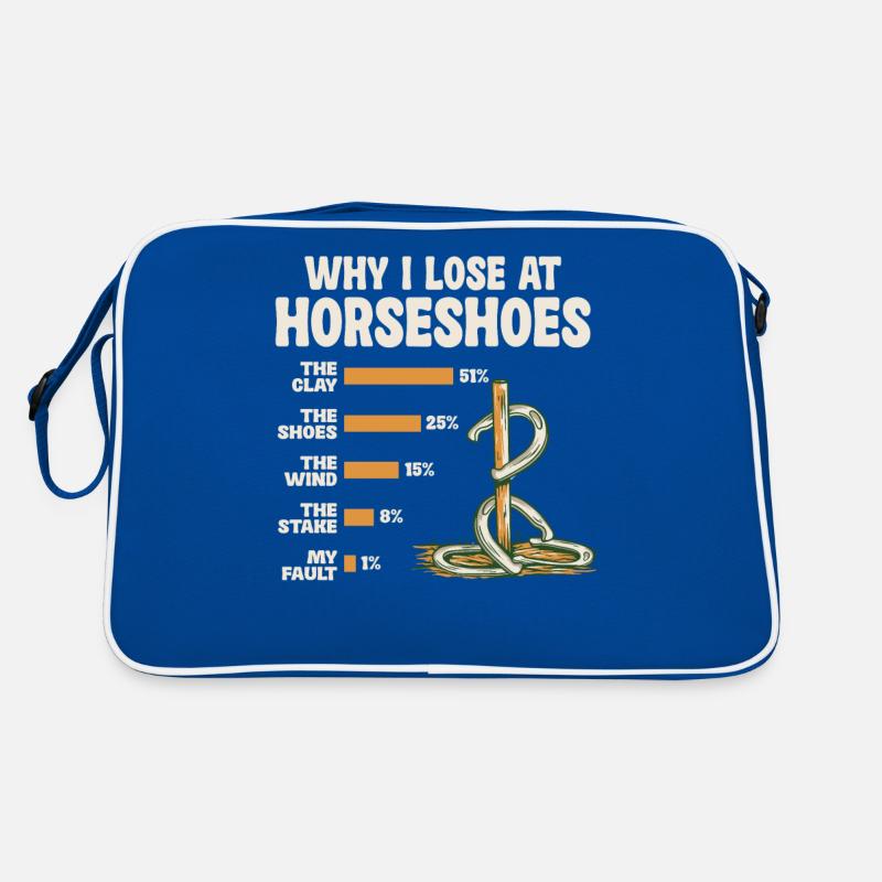 Why I lose at Horseshoe Humorous Graphics Retro Bag