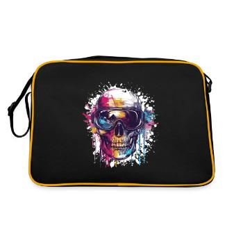 Ski Skull Lunettes de ski Skull - Sac Retro - noir/or - Dos