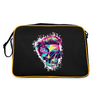 Techno Skull Party - Retro Bag - black/gold - Back