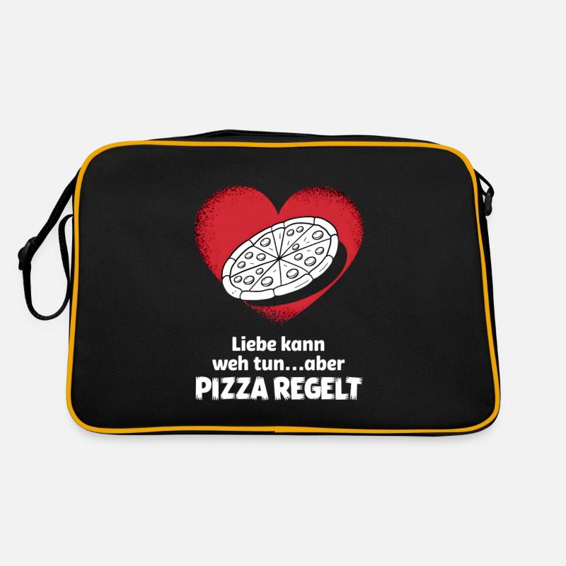 Love Hurts Breakup Valentine's Day Pizza Regulates Retro Bag