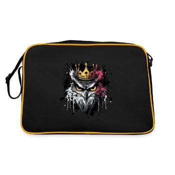 Owl Animal - Retro Bag - black/gold - Back