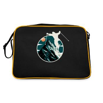 Ski de montagne Aventure Graphique Ski de montagne - Sac Retro - noir/or - Dos