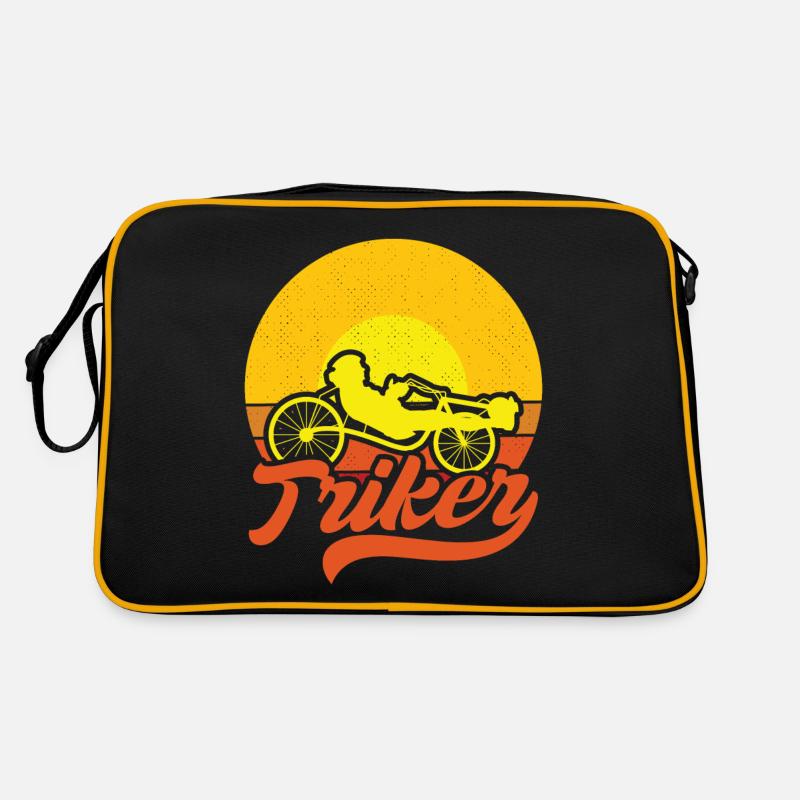 Triker Vélo inclinable décontracté Tricycle couché Sac Retro