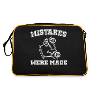 Des erreurs ont été commises Humour amusant Voiture Graphique - Sac Retro - noir/or - Dos