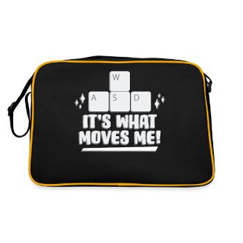 WASD C’est ce qui me motive Passion du jeu - Sac Retro - noir/or - Dos