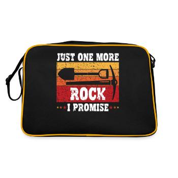Juste un rocher de plus, je vous promets humoristique - Sac Retro - noir/or - Dos