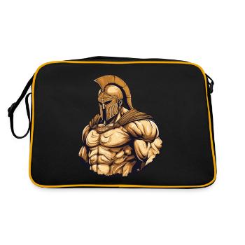 Muscles du gladiateur spartiate - Sac Retro - noir/or - Dos