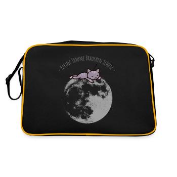 Little dreams need protection - Retro Bag - black/gold - Back
