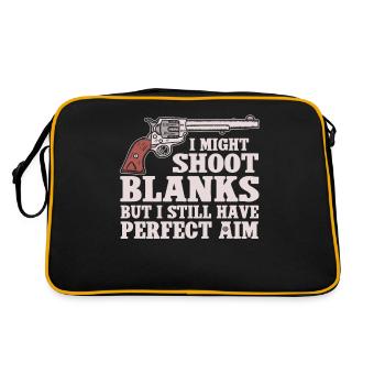 I may hit blind, but I have - Retro Bag - black/gold - Back