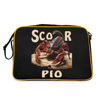 SCORPIO - Retro Bag - black/gold - Back