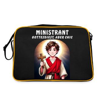 ALTAR BOY OF GOD, BUT CHIC - Retro Bag - black/gold - Back
